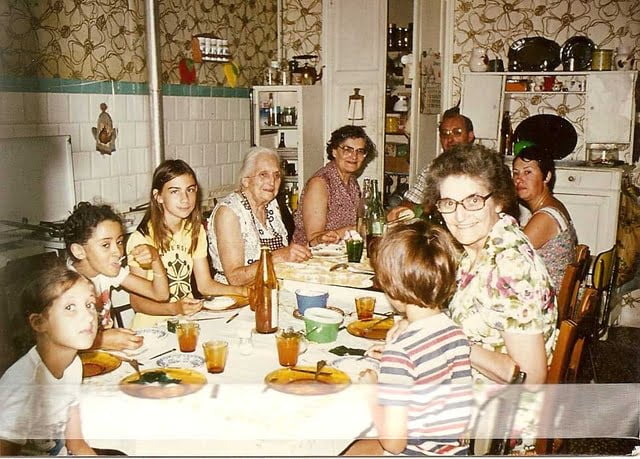 Suzanne Babut avec sa famille