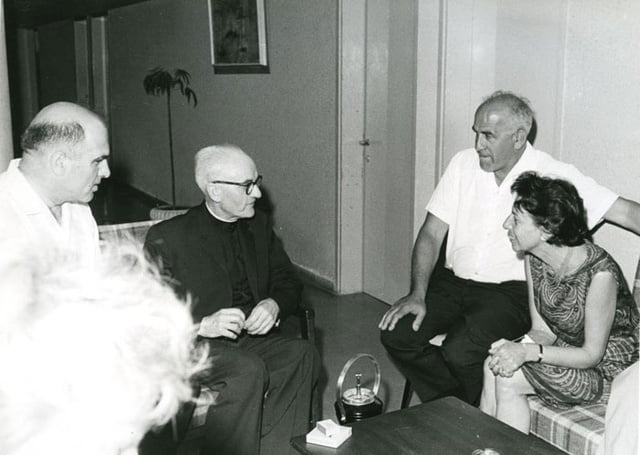 l'abbé Oscar Rousseau lors de sa cérémonie.