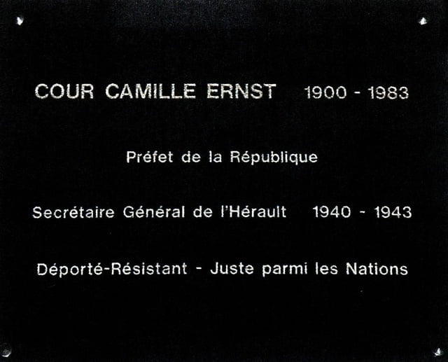 Plaque commémorative