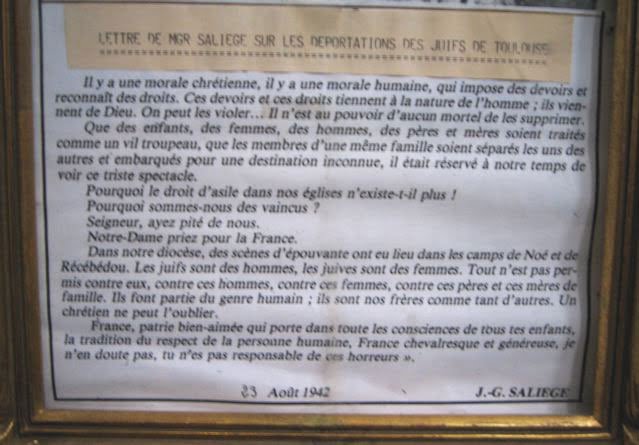 Lettre de Monseigneur Saliège