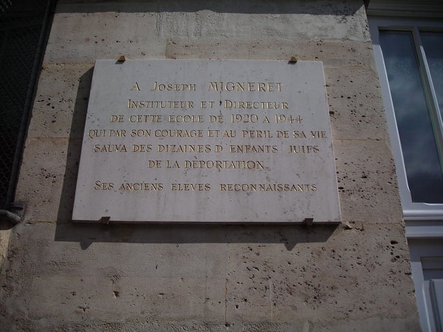 Plaque commémorative