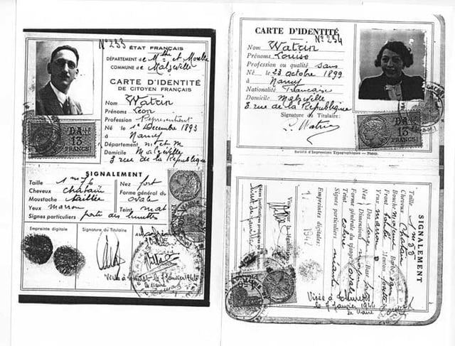 fausses cartes d'identité