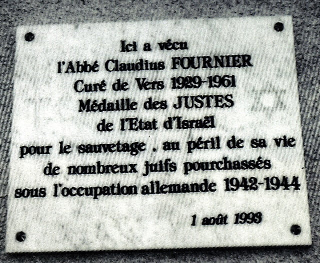Plaque commémorative
