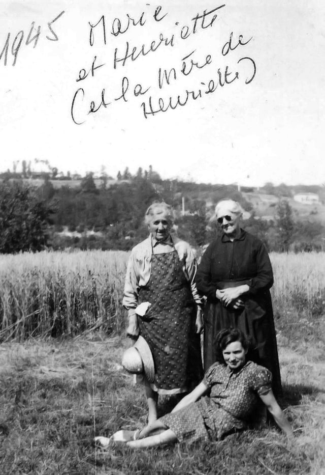 Marie et Henriette et la mère d'Henriette