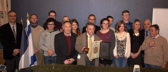 Cérémonie, Edmond Boulanger au centre