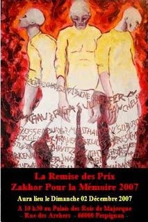 Prix Zakhor pour la Mémoire 2007