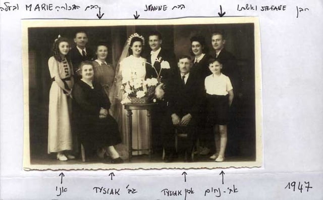 la famille Tysiak avec les personnes sauvées