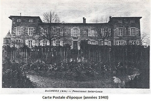 Vue du Pensionnat  St Louis  depuis la route de Genève