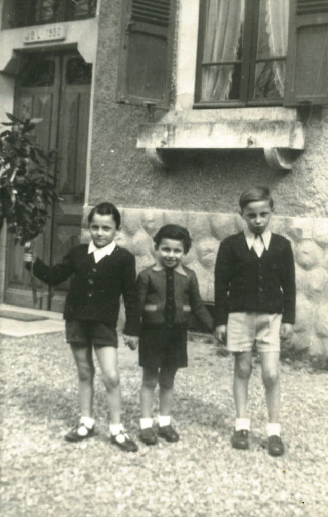 Henri Dzik avec Yvan et Marco Angeli