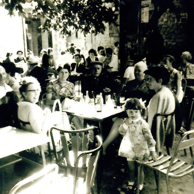 Andrée Gugenheim, Paul Gugenheim, Yvette, Henri Fournier, Louise Fournier et Claudine Salvan Four