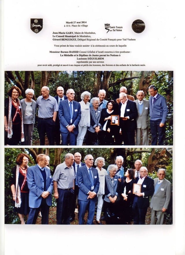 Souvenir de la cérémonie