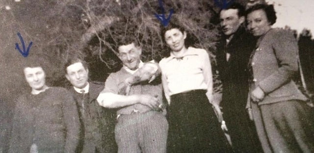 Denise à gauche puis Marthe et son frère Martial