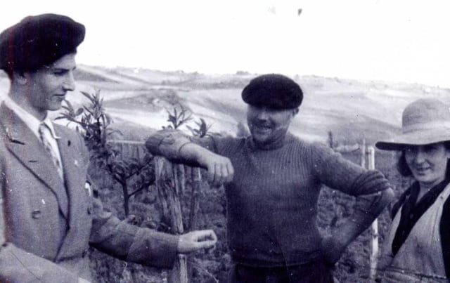 1947, Daniel Simon avec Elie et Renée BOUREL