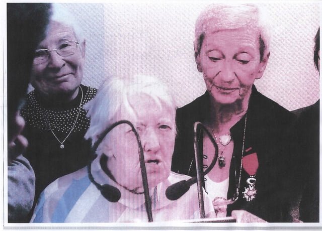 médaille des justes 18 nov 2009 BACCARY avec Nicole de Yad Vashem et Margot