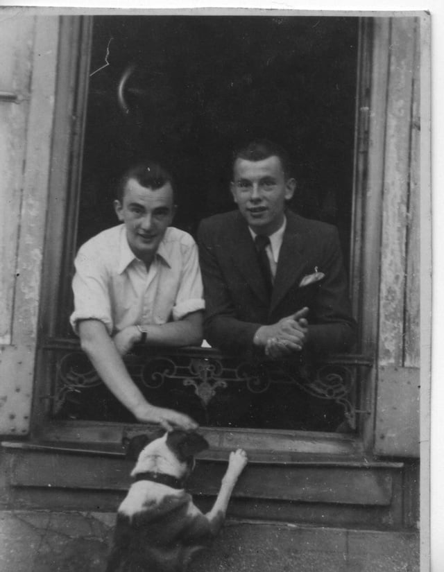 André CAILLOU à gauche et son frère Roger CAILLOU à droite