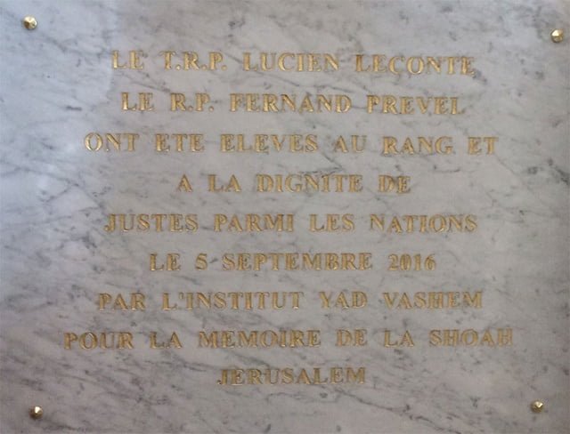 Plaque commémorative