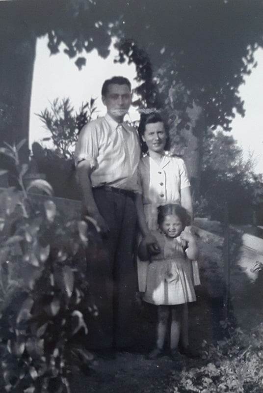 Simone Selsis, André Selsis et leur fille Michèle Chaudruc