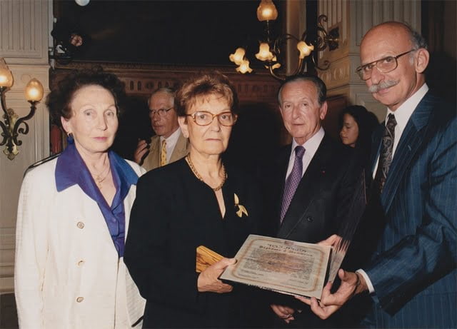Madeline Perret lors de la cérémonie