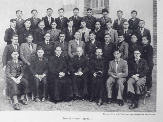 Classe de seconde à l'Institution Saint-Pierre à Courpière 1943-1944