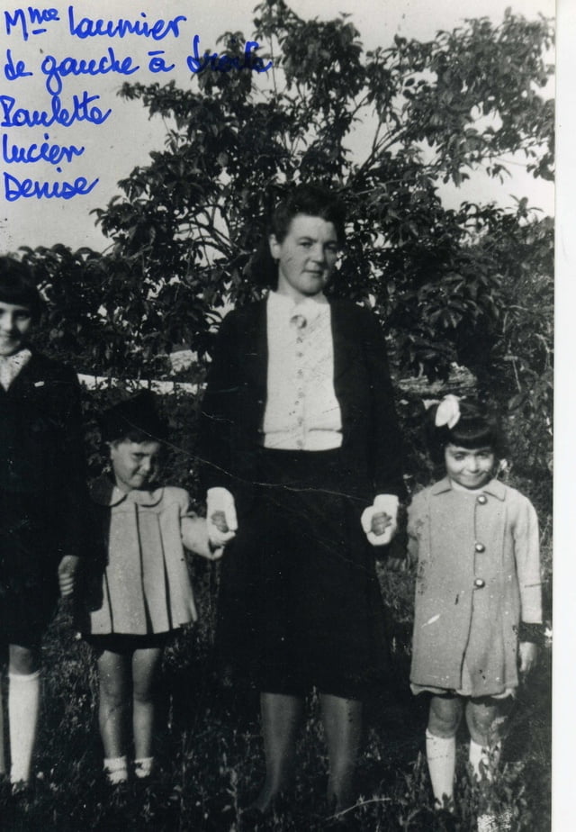 Hortensia avec paulette Lucien et Denise