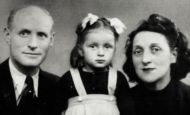 Sylvie Kajman Wachtel avec ses parents