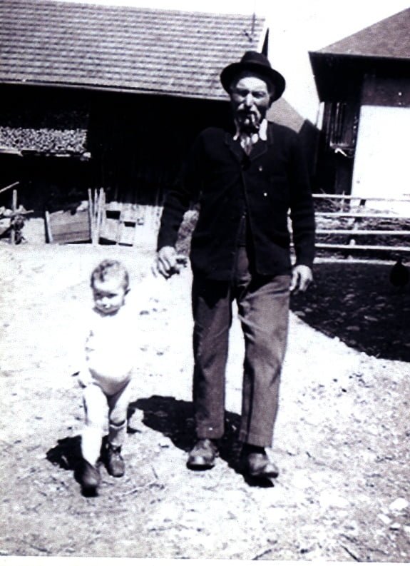 Joseph GAUDIN  et son petit-fils Raymond
