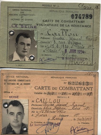 Cartes de résistant