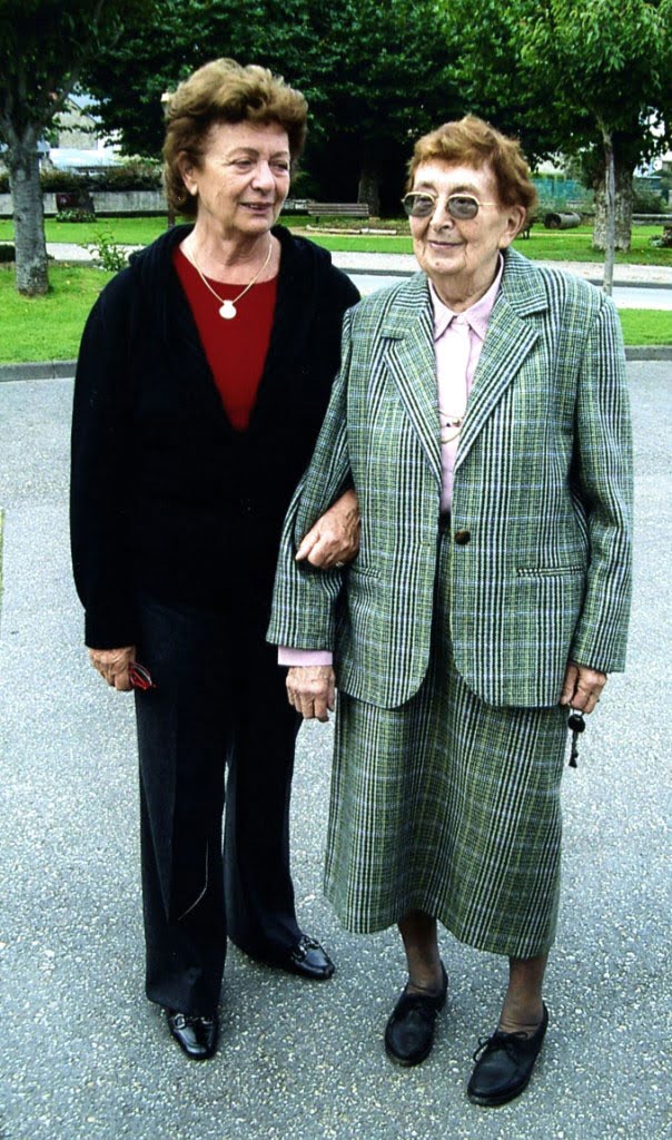 Geneviève MAIRIEN DIDIER fille des Justes avec Lucette TESTA BRYTENISZOCK personne sauvé