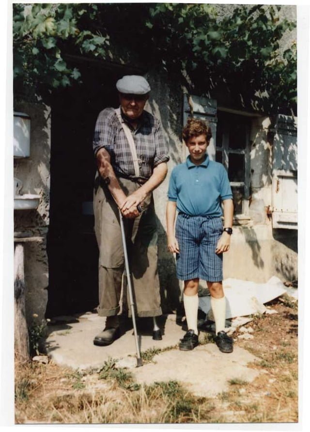 M. Marcel FILAGRE avec Alan STANFELD le fils du sauvé