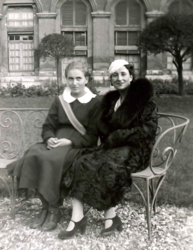1936, Juliette Flachot et sa fille