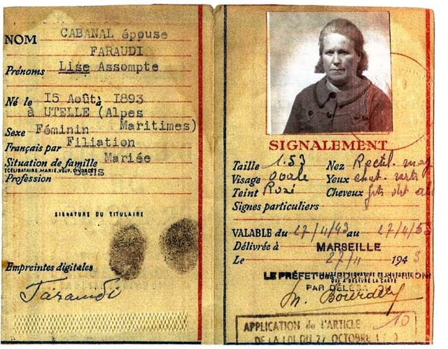 Carte d'identité de Lise Faraudi