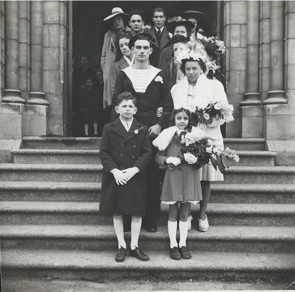 Albert OLER au mariage de Yolande et Jean CHARPENTIER