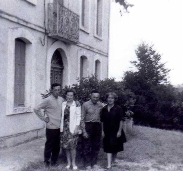 Novembre 1964, Françis et Josiane Bourel  avec Elie et Renée Bourel