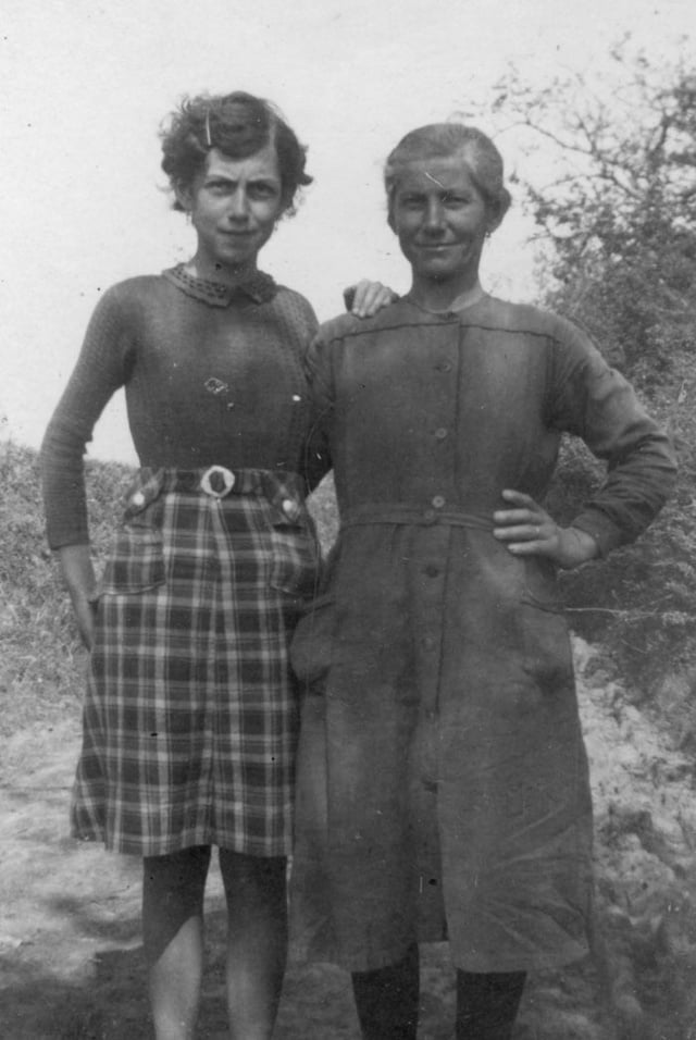 Marthe Rouhaud et sa fille Denise 