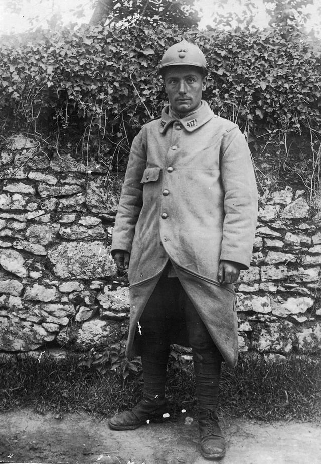 Clair Escriba sur le front pendant la guerre de 14-18