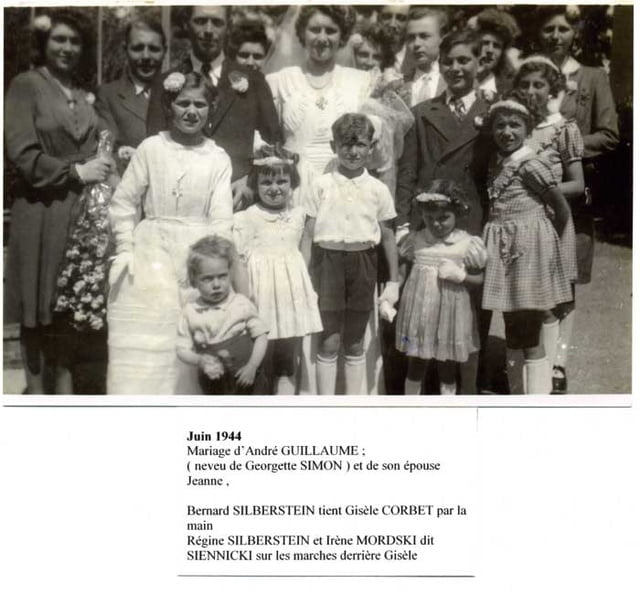 Mariage de André Guillaume neveu de Georgette Simon et Jeanne