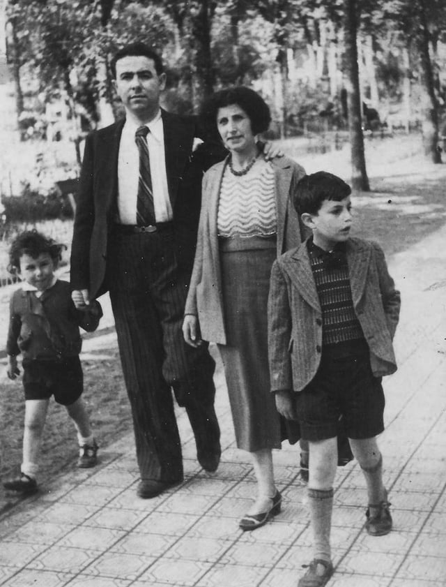 1935, La Bourboule, la famille Pojzmann