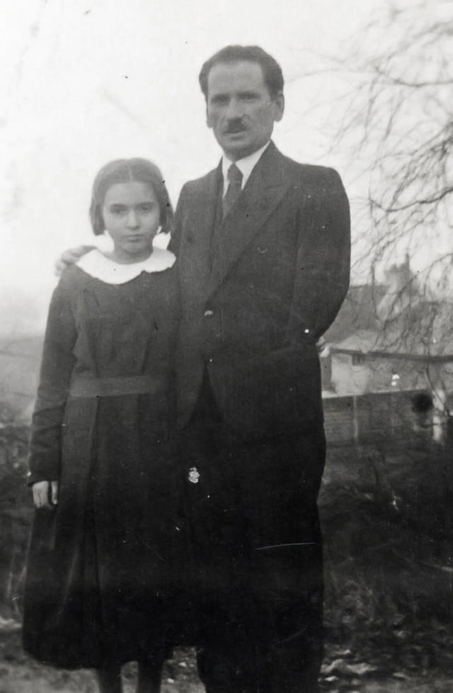 1932, Lucien Flachot et sa fille Renée