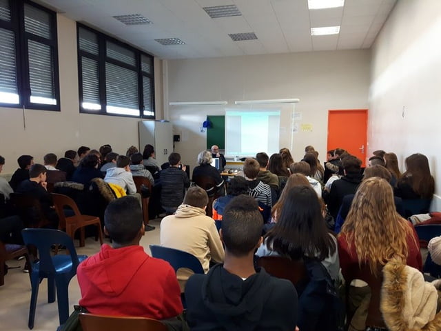 Conférence au lucée Duruy © Radio France - Philippe Rey-Gorez