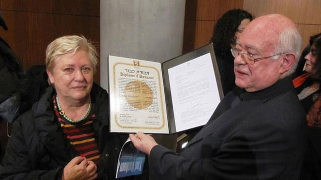 Pierre Nétange et sa soeur, les ayants-droits de Louis Mazière