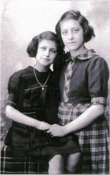 Angèle 15 ans et Victoria 13 ans quelques mois avant leur déportation et leur mort