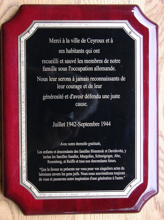 Plaque souvenir