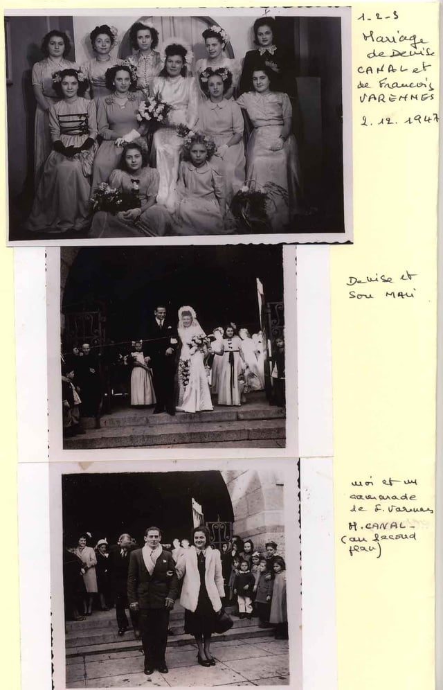 Photos de la famille CANAL