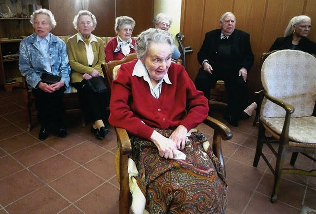 Yvonne Féraud le jour de la cérémonie