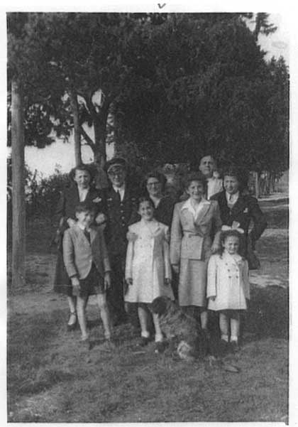 Famille Grundrich en 1951 à Castelnaudary