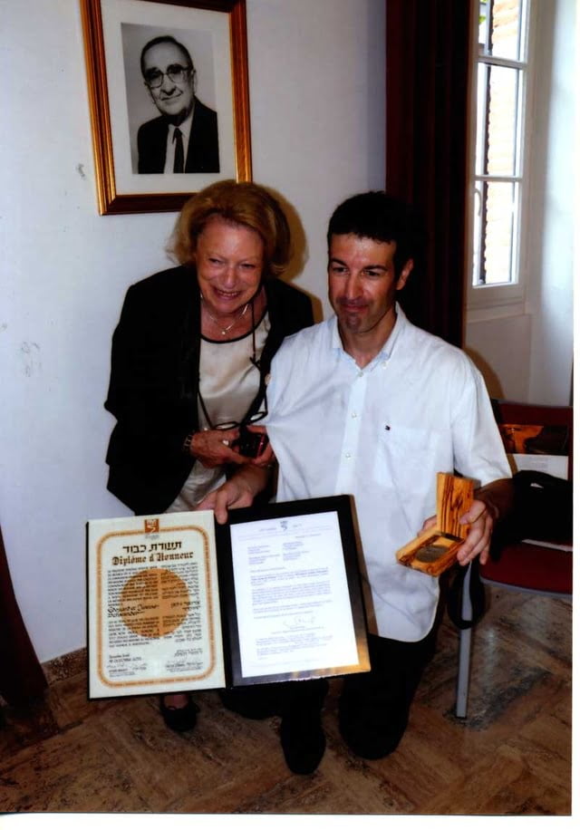 Eric Schwander petit fils des Justes avec Jacqueline Grumbach