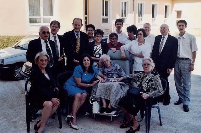 de G à D- Pierrette B (ass.), Annette B. Anne, Nicole