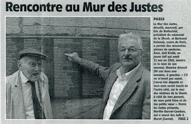 Mur des Justes