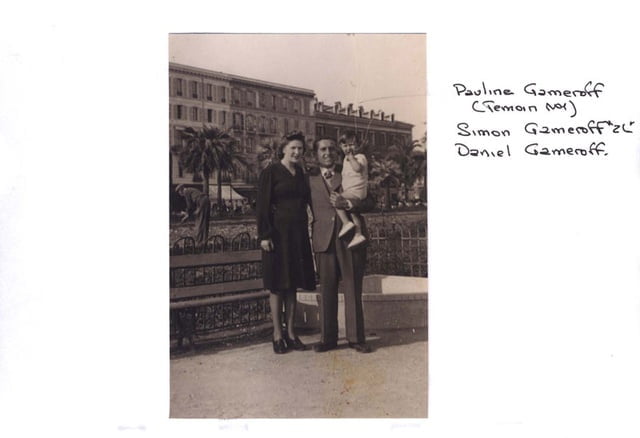 Pauline & Simon  Gameroff avec leur fils Daniel